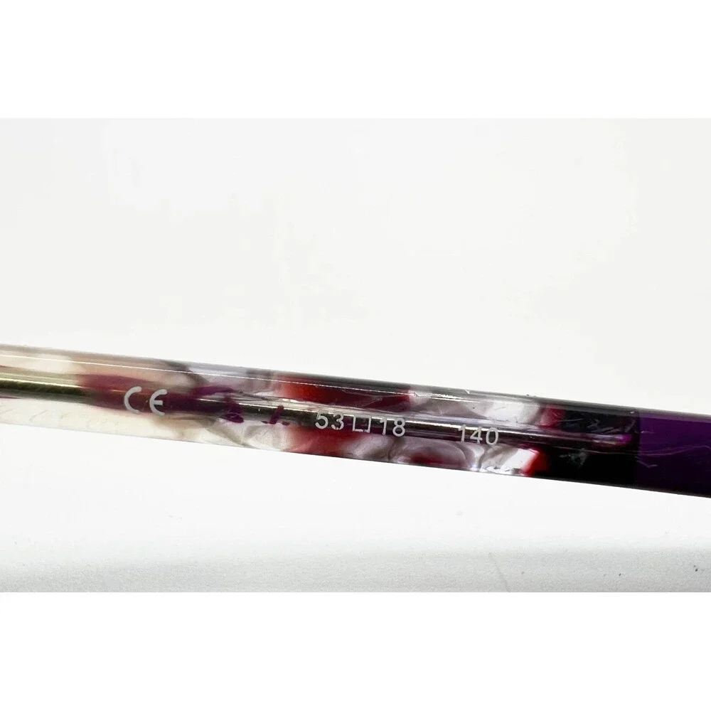 Flower Eyeglasses Womens Purple Tortoise Dahlia 6052 518 53-18-140 53mm